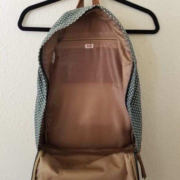 green and white polka dot backpack - Picture 5 of 10